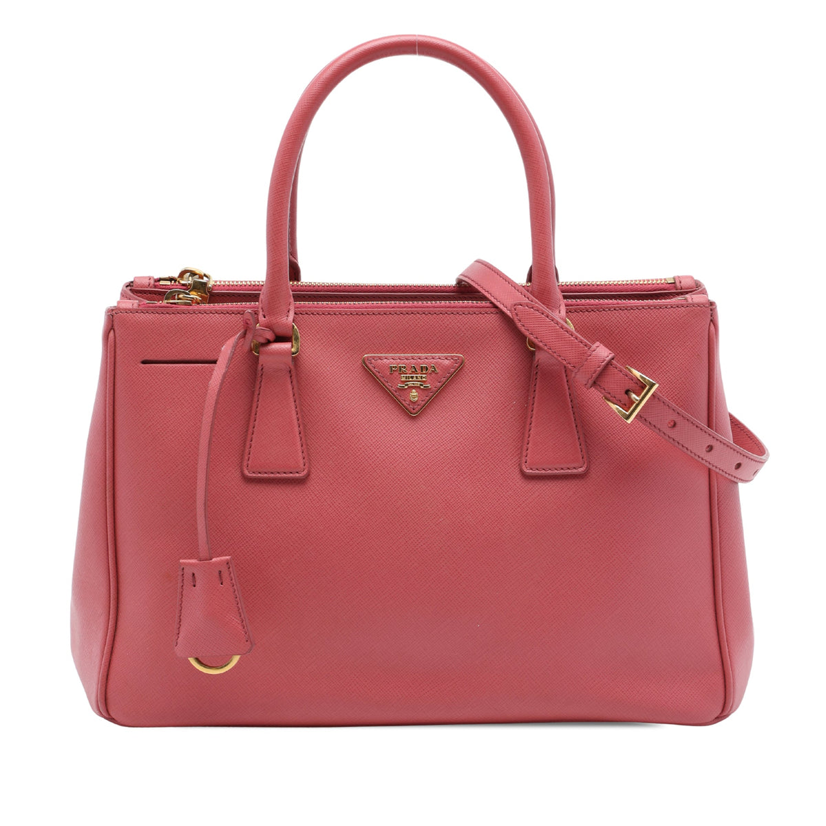 Prada Medium Saffiano Lux Galleria Double Zip Tote