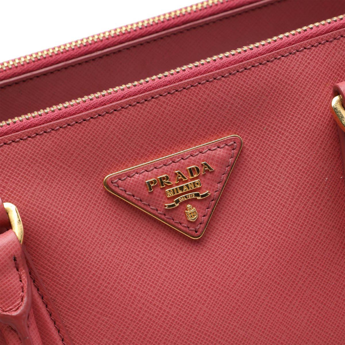 Prada Medium Saffiano Lux Galleria Double Zip Tote