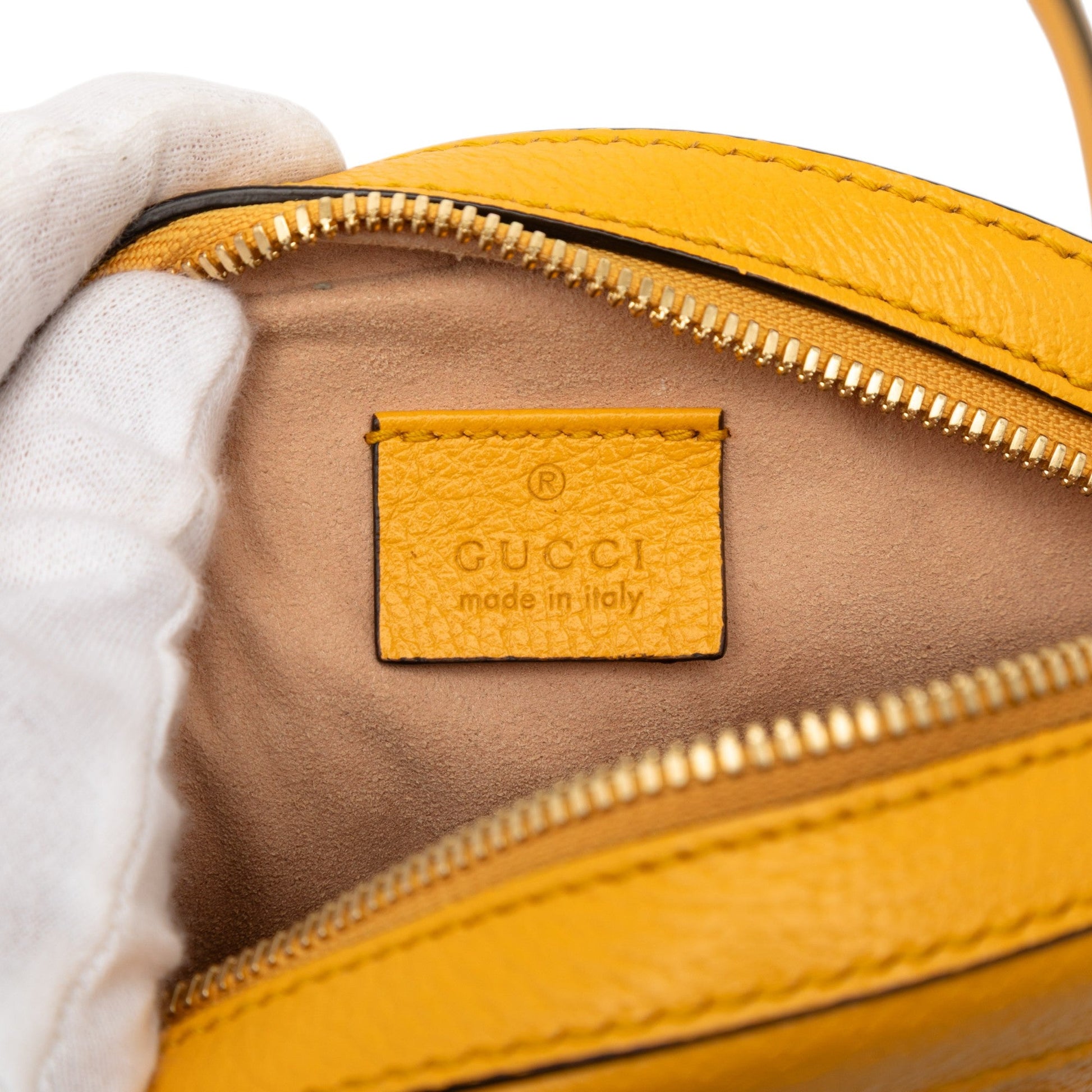 Gucci Mini GG Supreme Flora Ophidia Round Crossbody