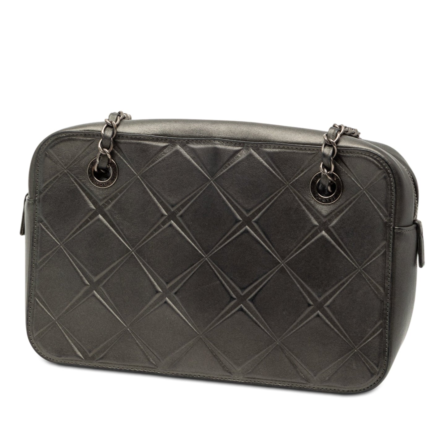 Chanel CC Embossed Calfskin Propeller Camera Bag