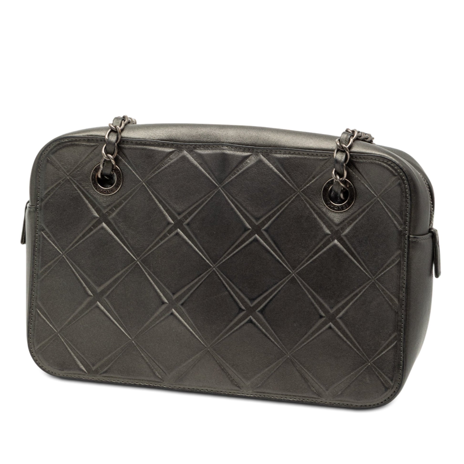 Chanel CC Embossed Calfskin Propeller Camera Bag