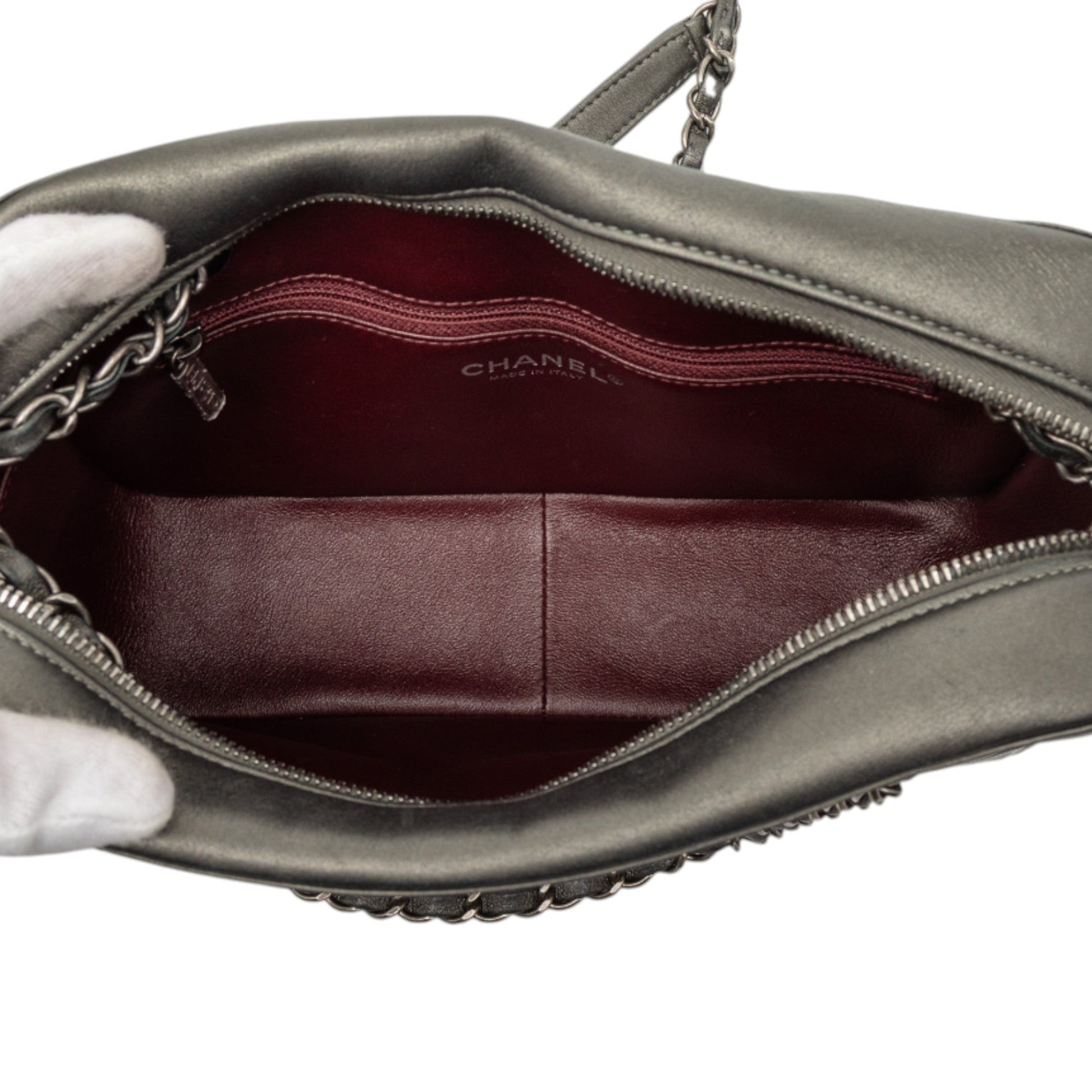 Chanel CC Embossed Calfskin Propeller Camera Bag