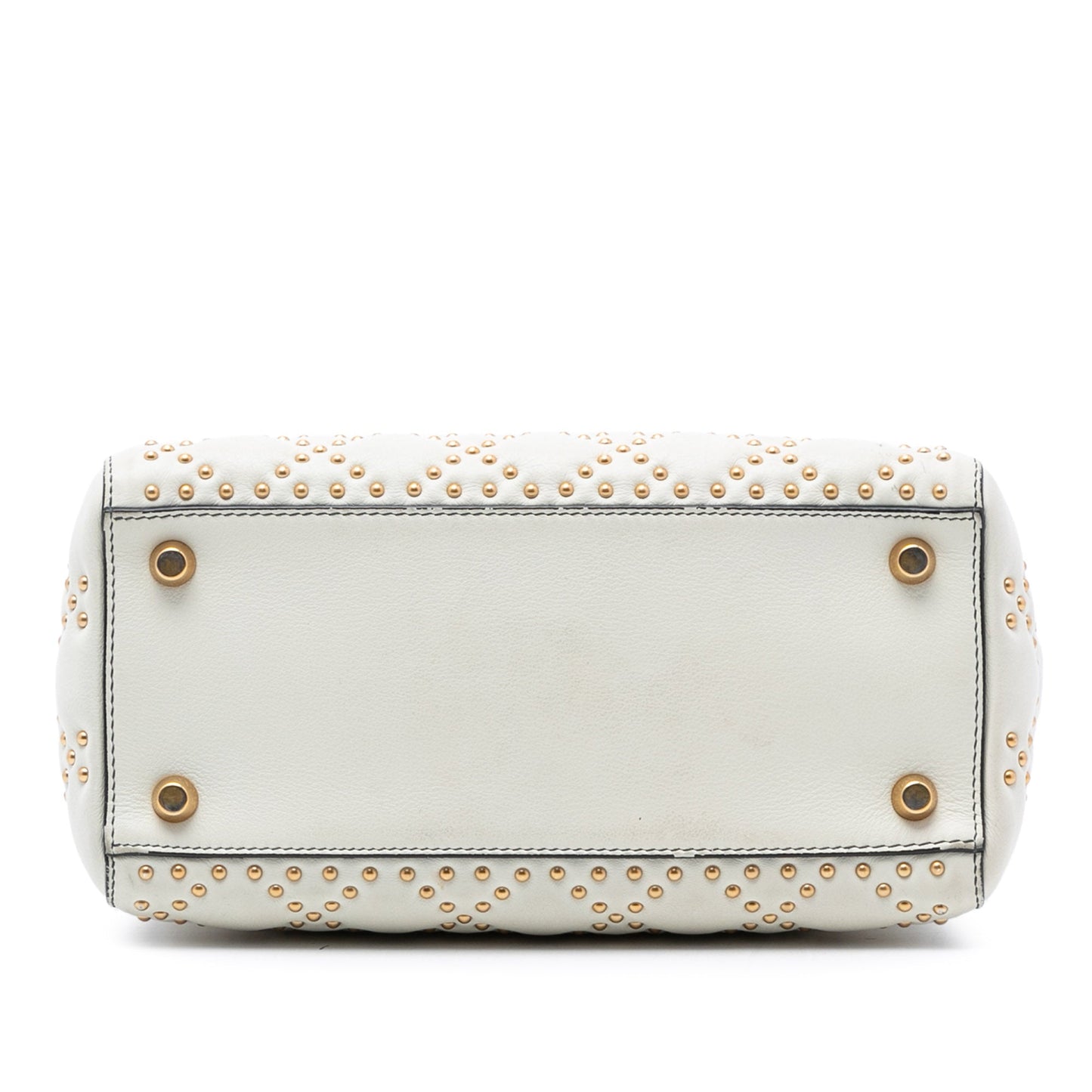 Dior Medium Lambskin Cannage Studded Supple Lady Dior