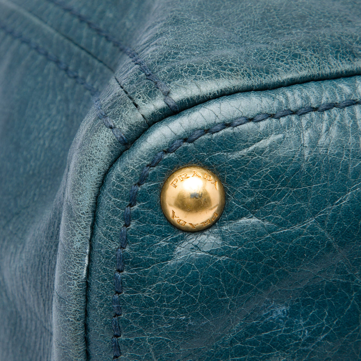 Prada Vitello Shine Front Pocket Convertible Tote