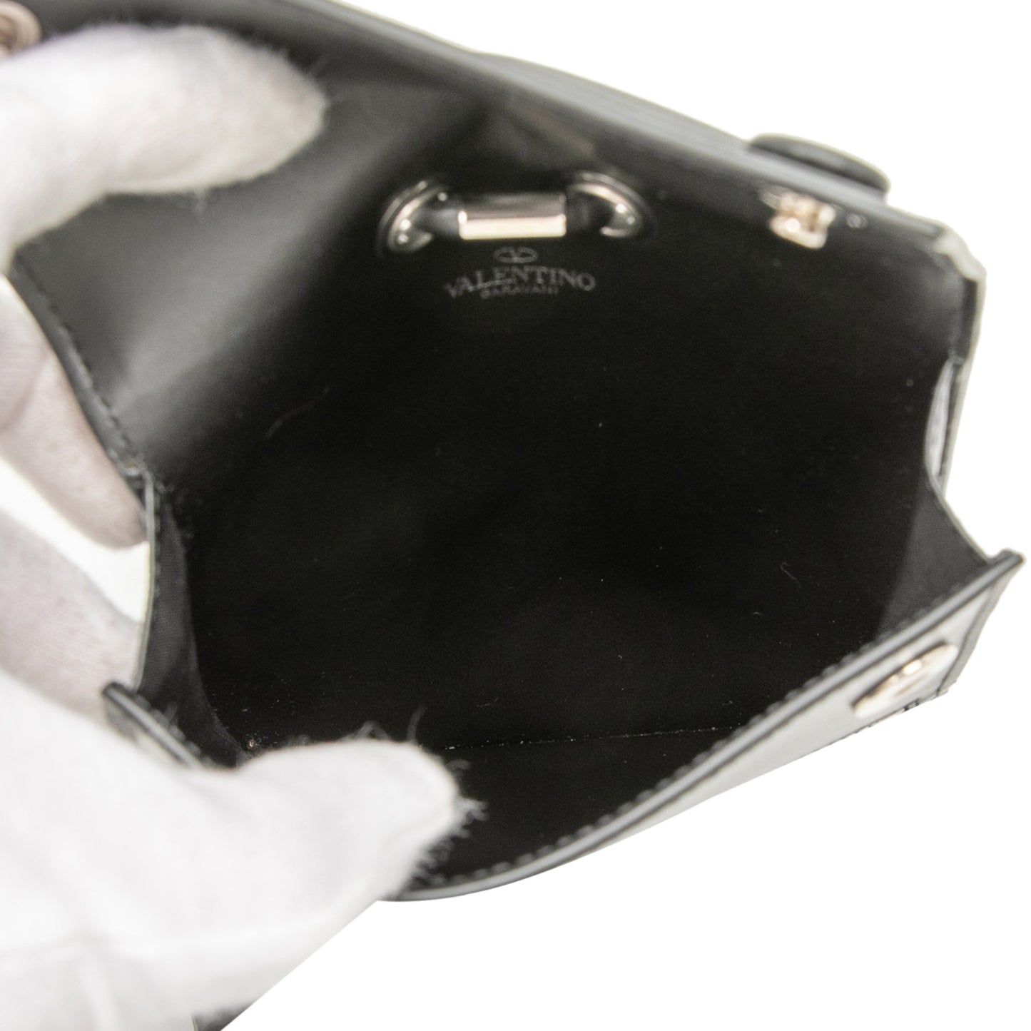 Valentino Leather VLTN Phone Case With Strap