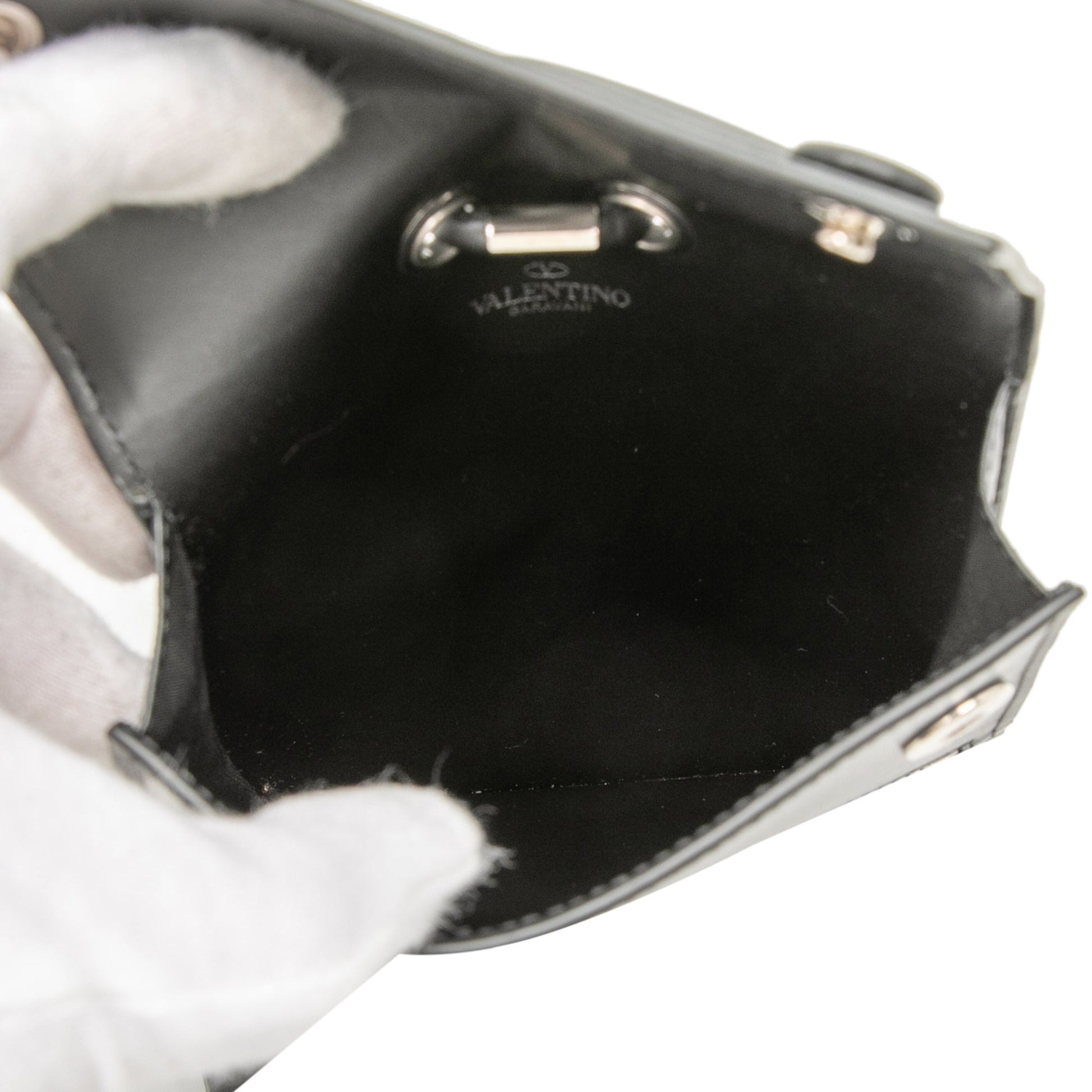 Valentino Leather VLTN Phone Case With Strap