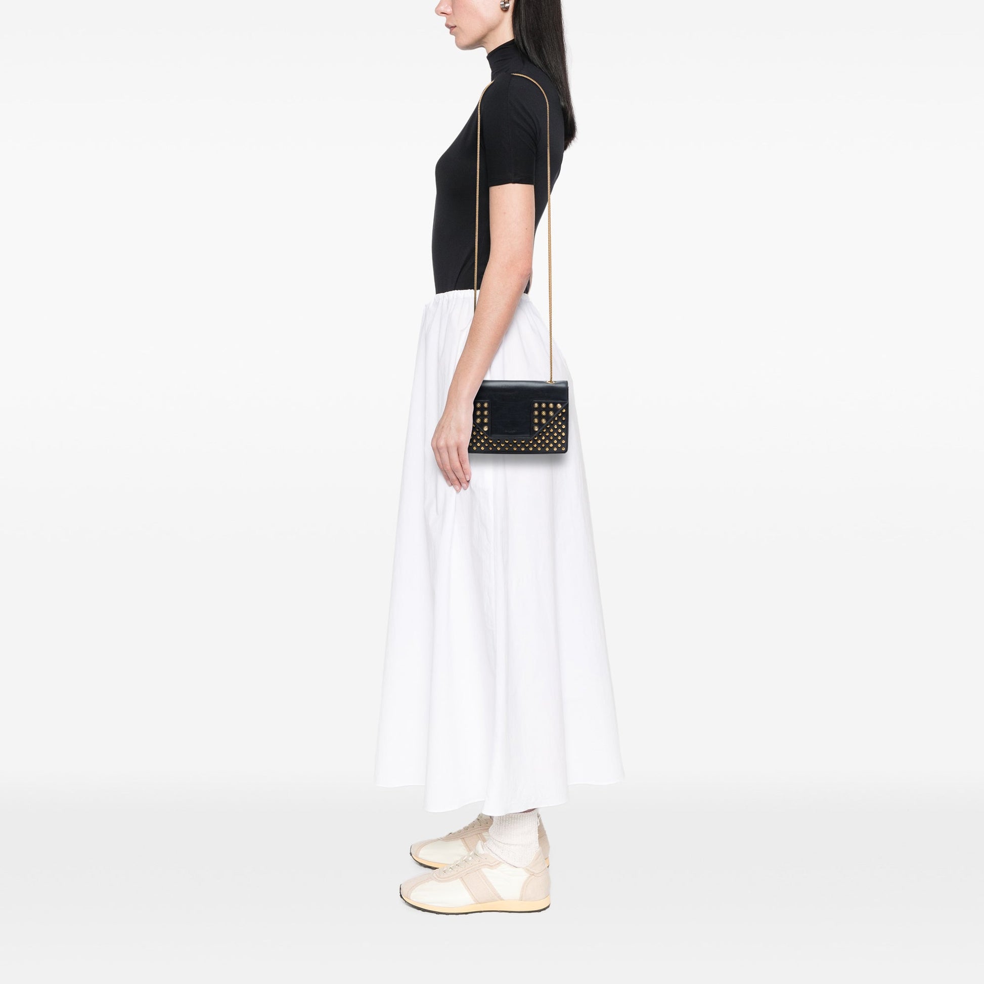 Saint Laurent Mini Studded Leather Betty Crossbody