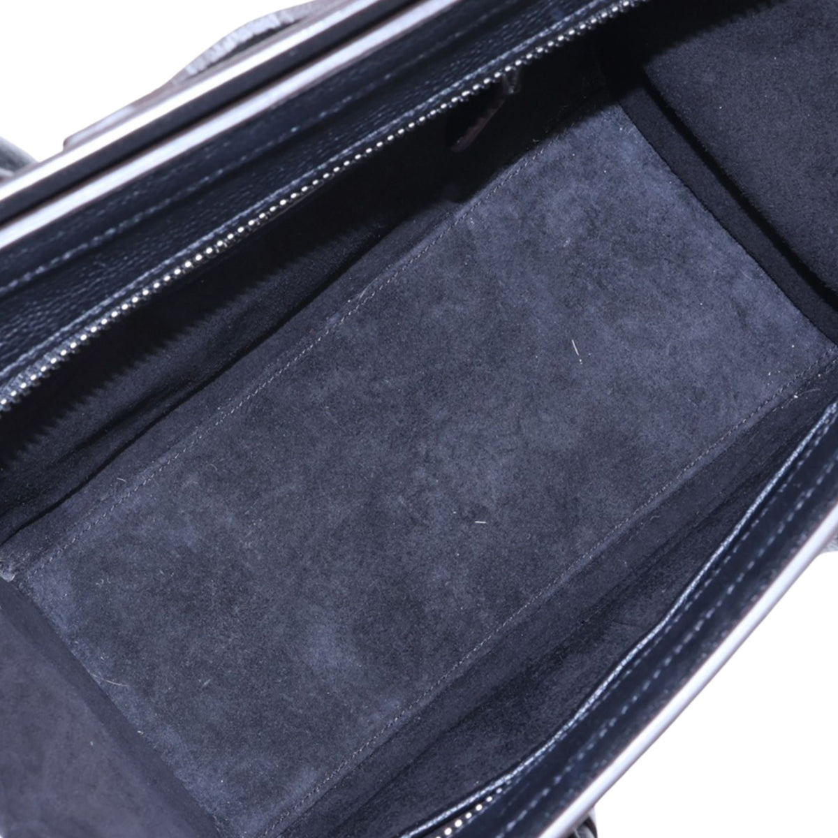 Celine Micro Drummed Calfskin Luggage Tote — Black