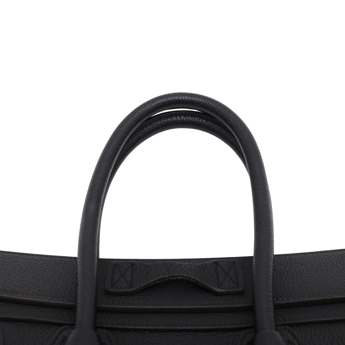 Celine Micro Drummed Calfskin Luggage Tote — Black