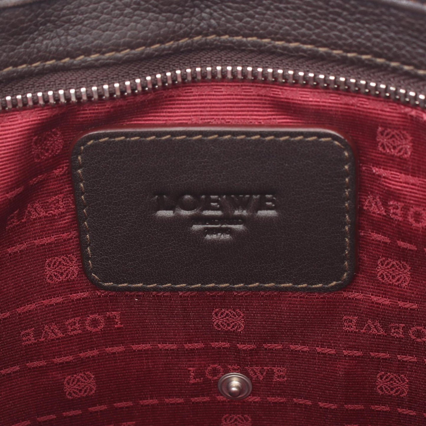 LOEWE Anagram Leather Messenger Bag