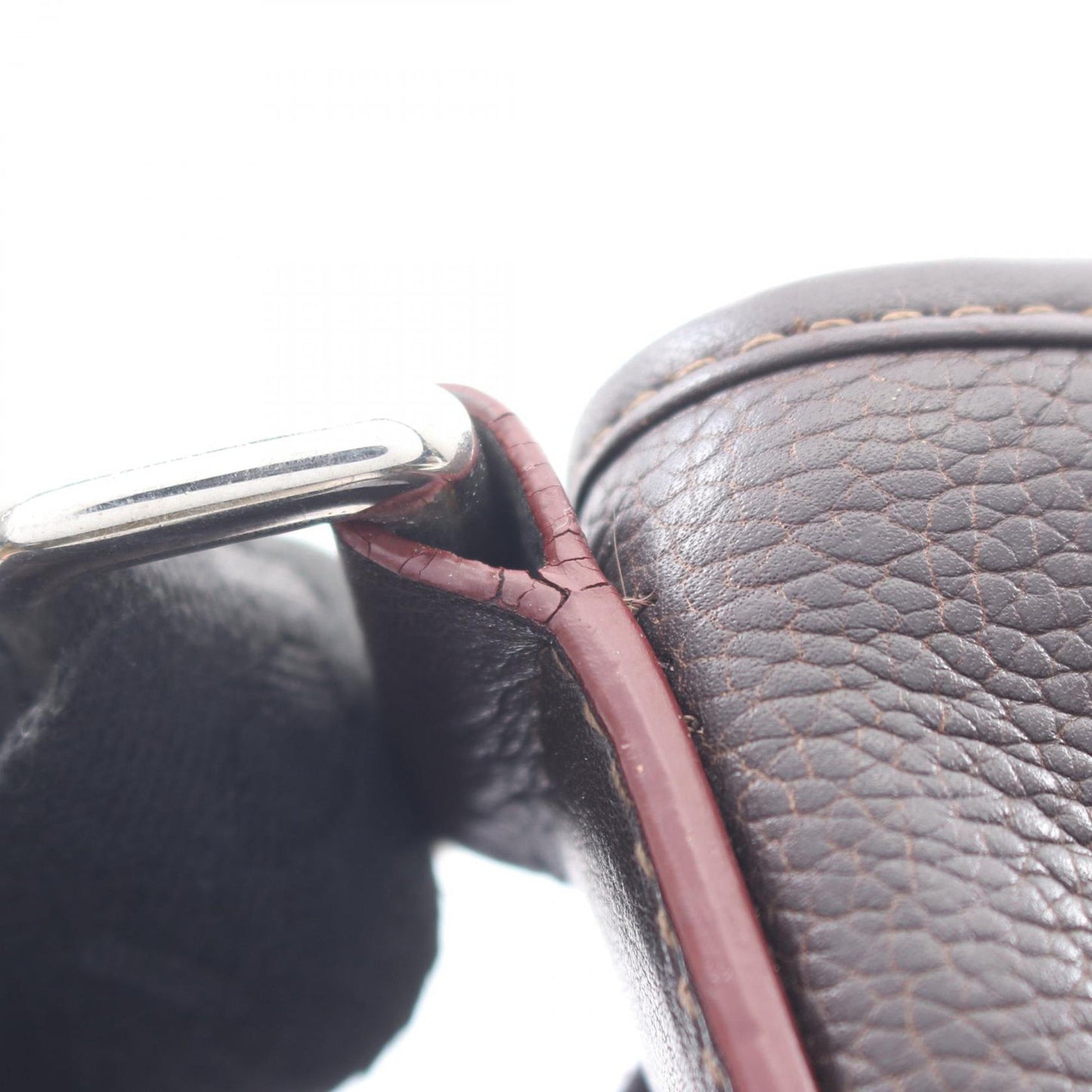 LOEWE Anagram Leather Messenger Bag