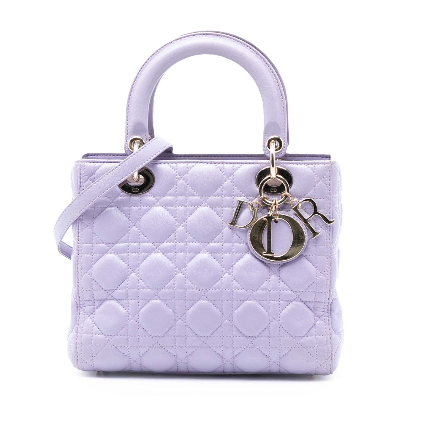 Dior Medium Lambskin Cannage Lady Dior