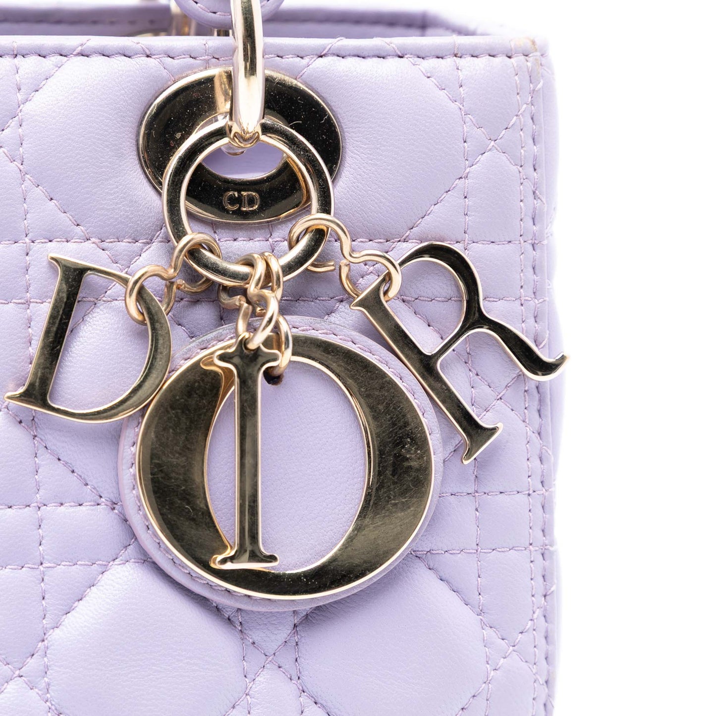 Dior Medium Lambskin Cannage Lady Dior