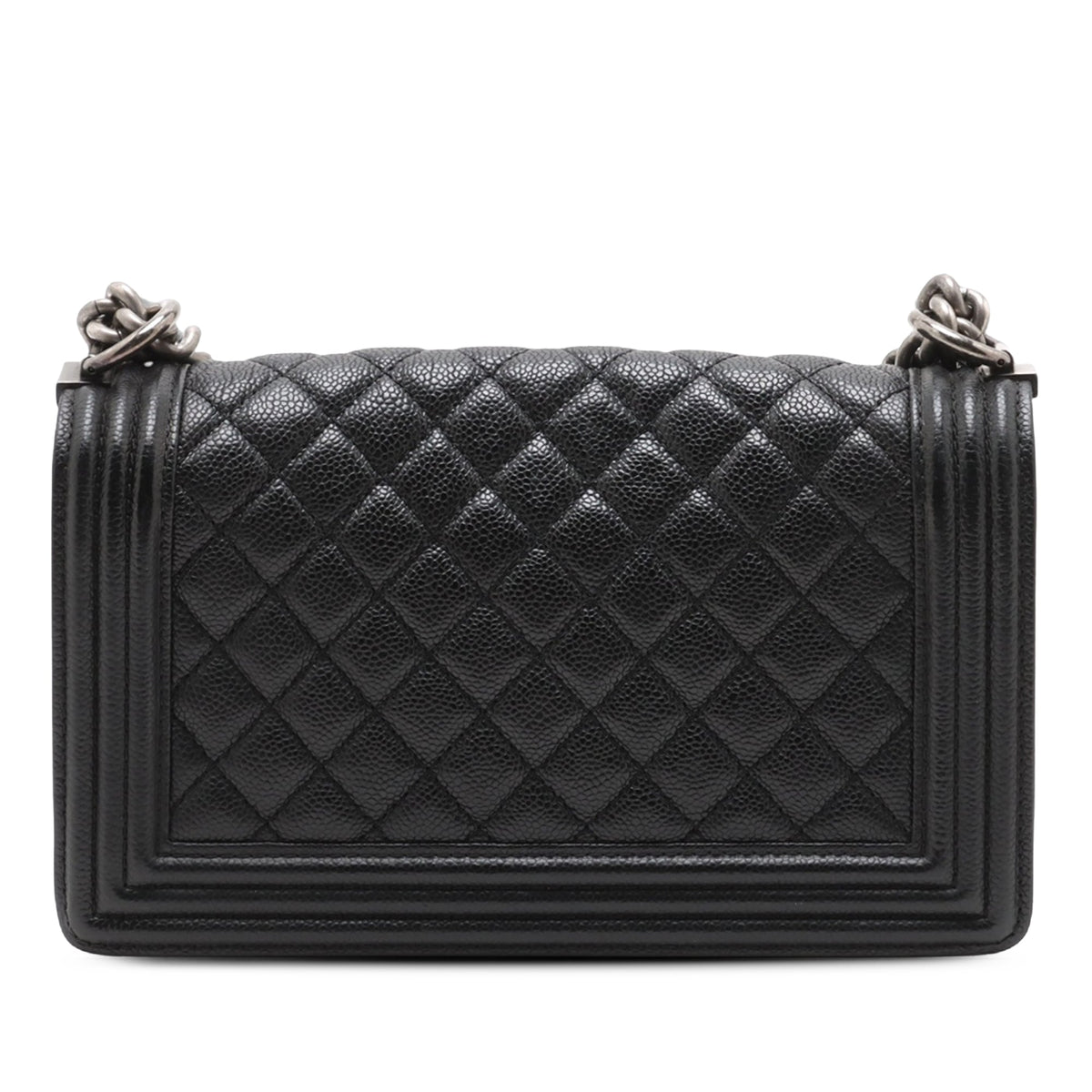 Chanel Old Medium Quilted Caviar Boy Flap