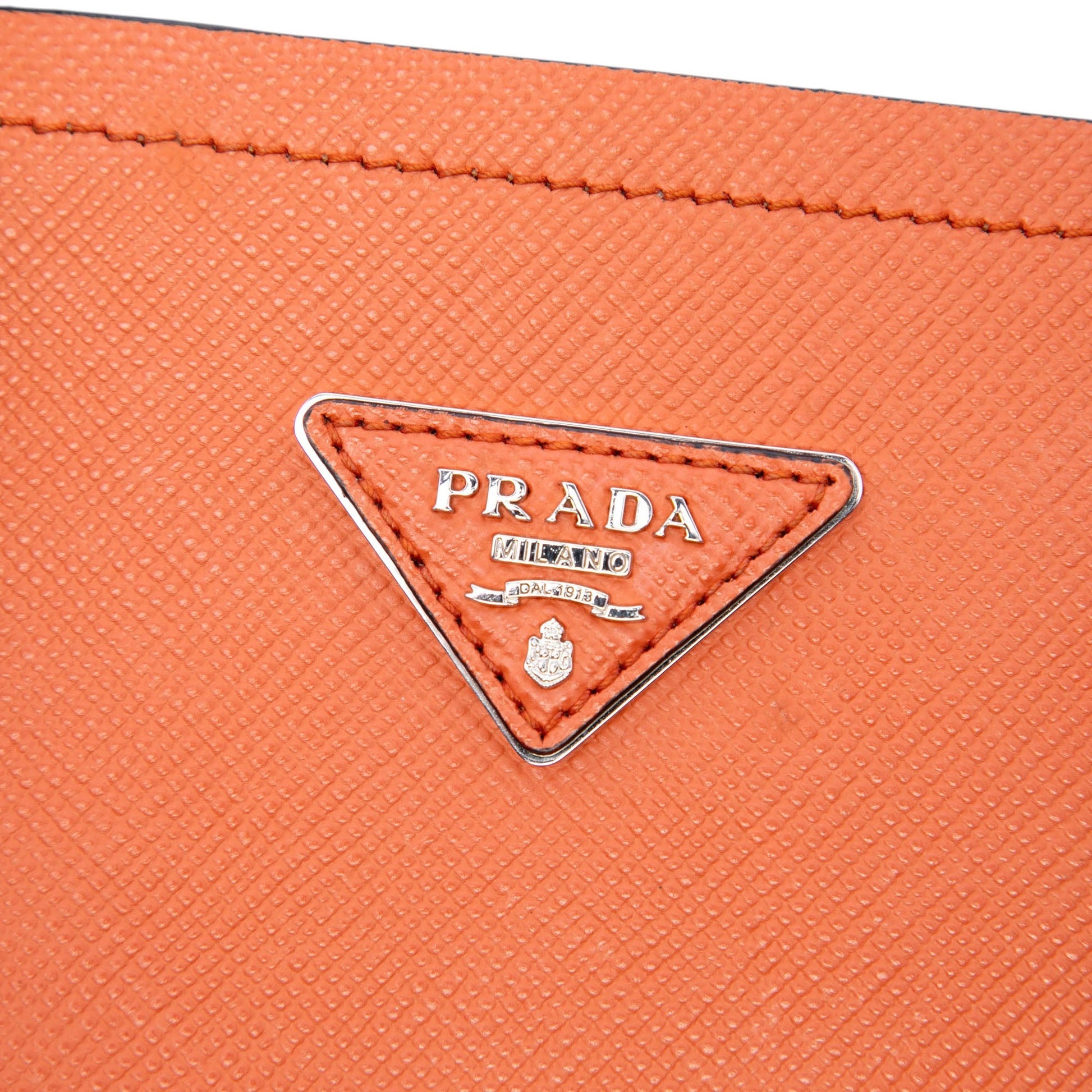 Prada Medium Saffiano Cuir Double Handle Satchel