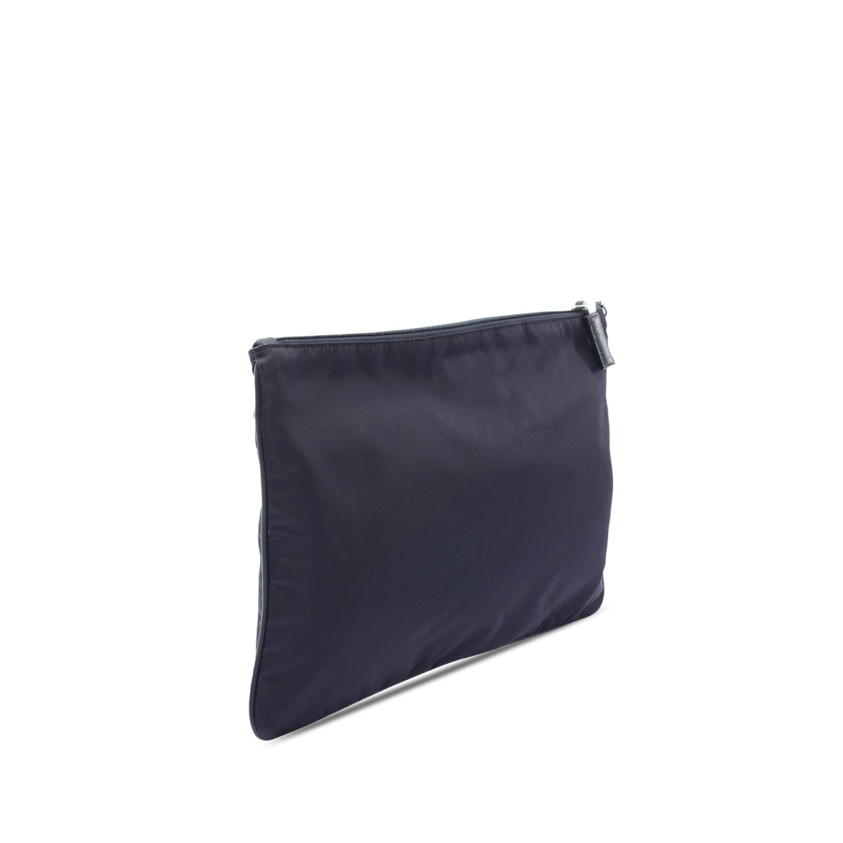 Prada Saffiano Trimmed Tessuto Clutch