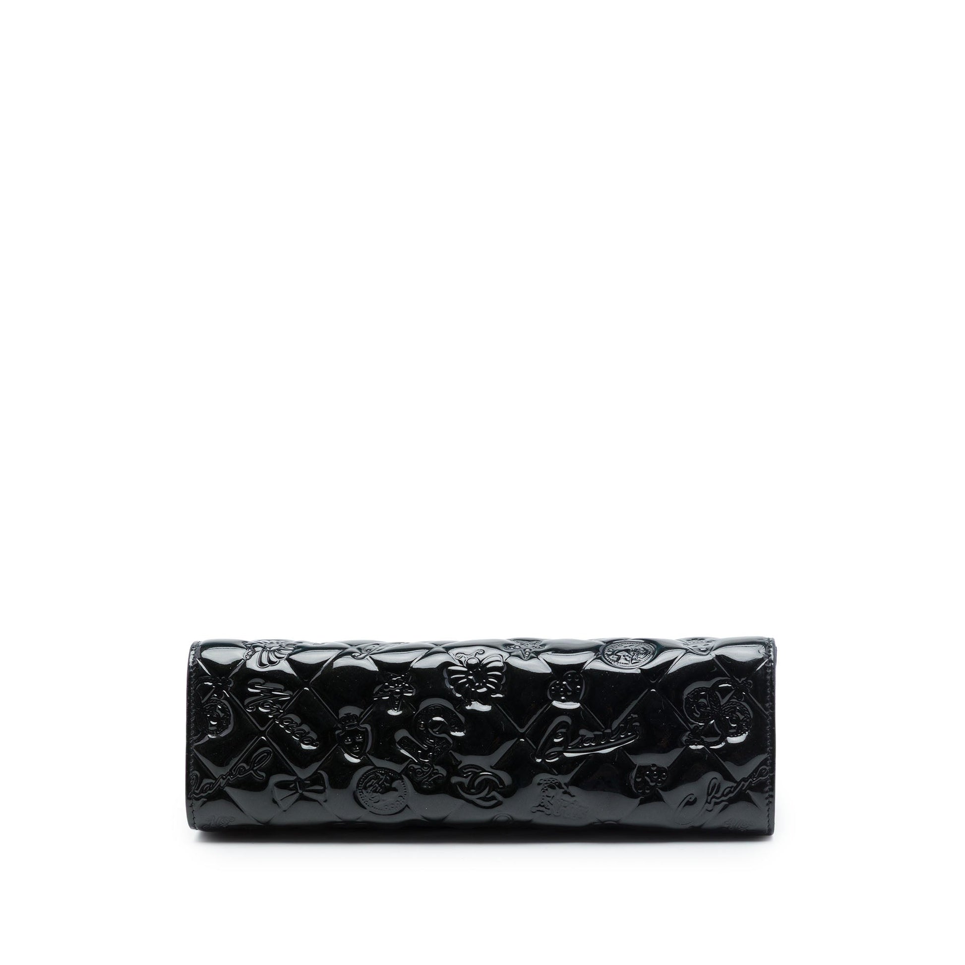 Chanel Quilted Patent Embossed Lucky Symbols Pochette