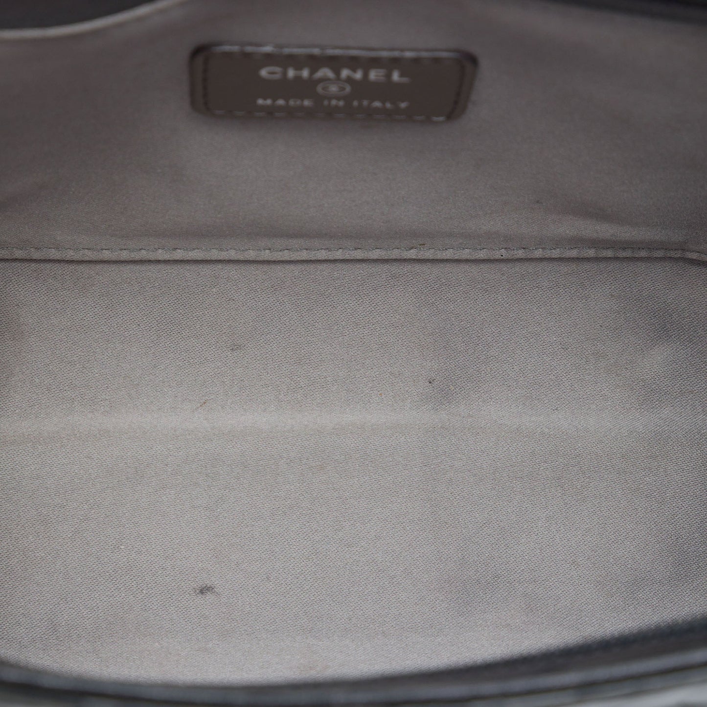 Chanel Quilted Patent Embossed Lucky Symbols Pochette