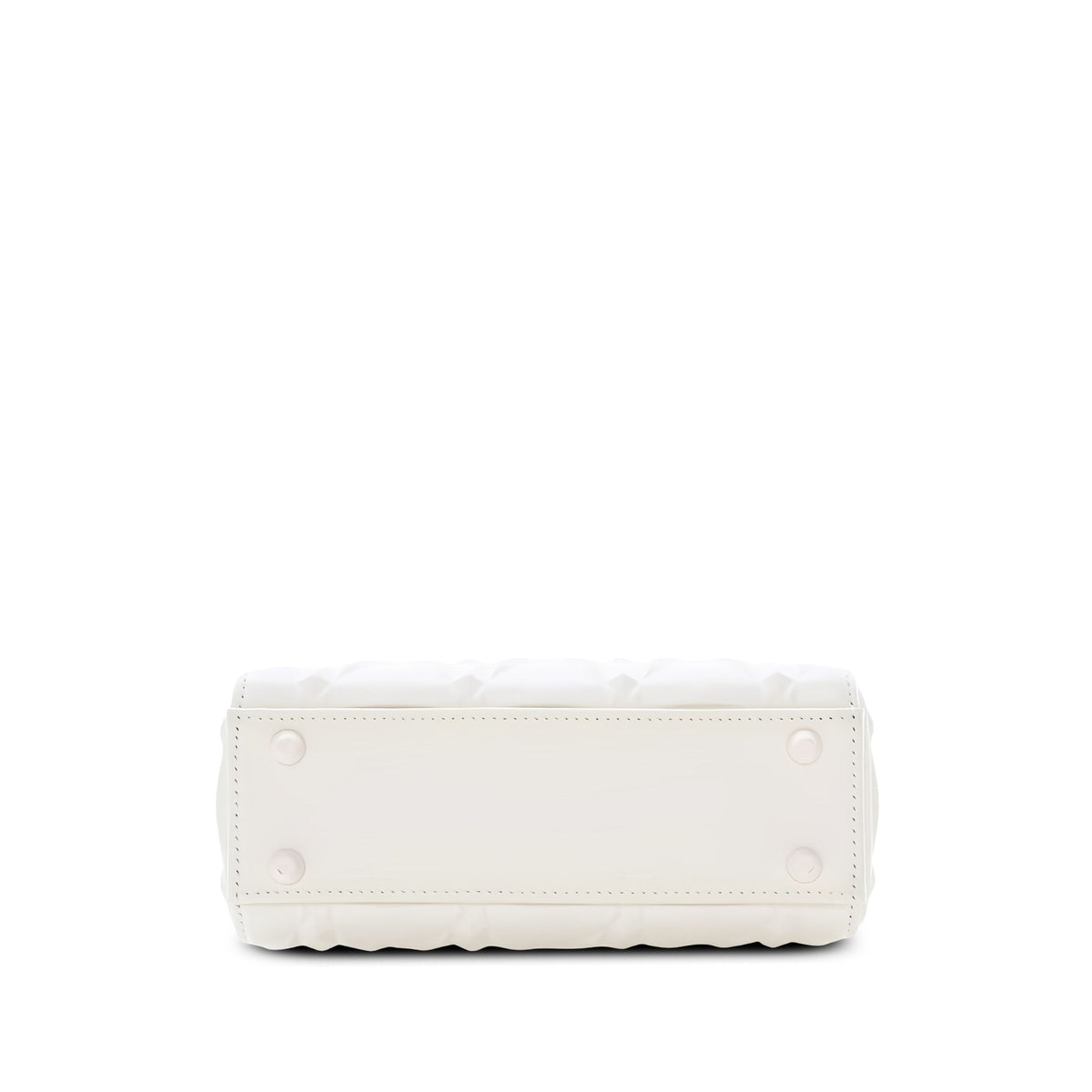 Dior Mini Ultra Matte Calfskin Diamond Cannage Lady Dior — White