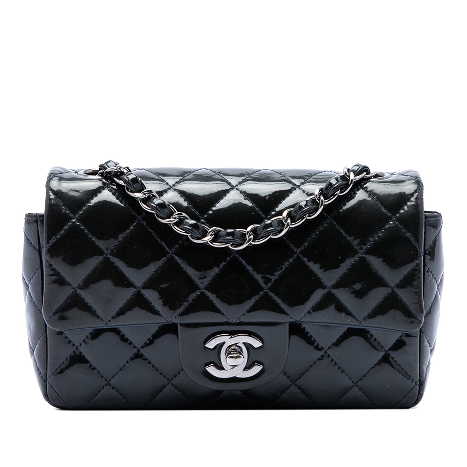 Chanel Mini Rectangular Classic Patent Single Flap