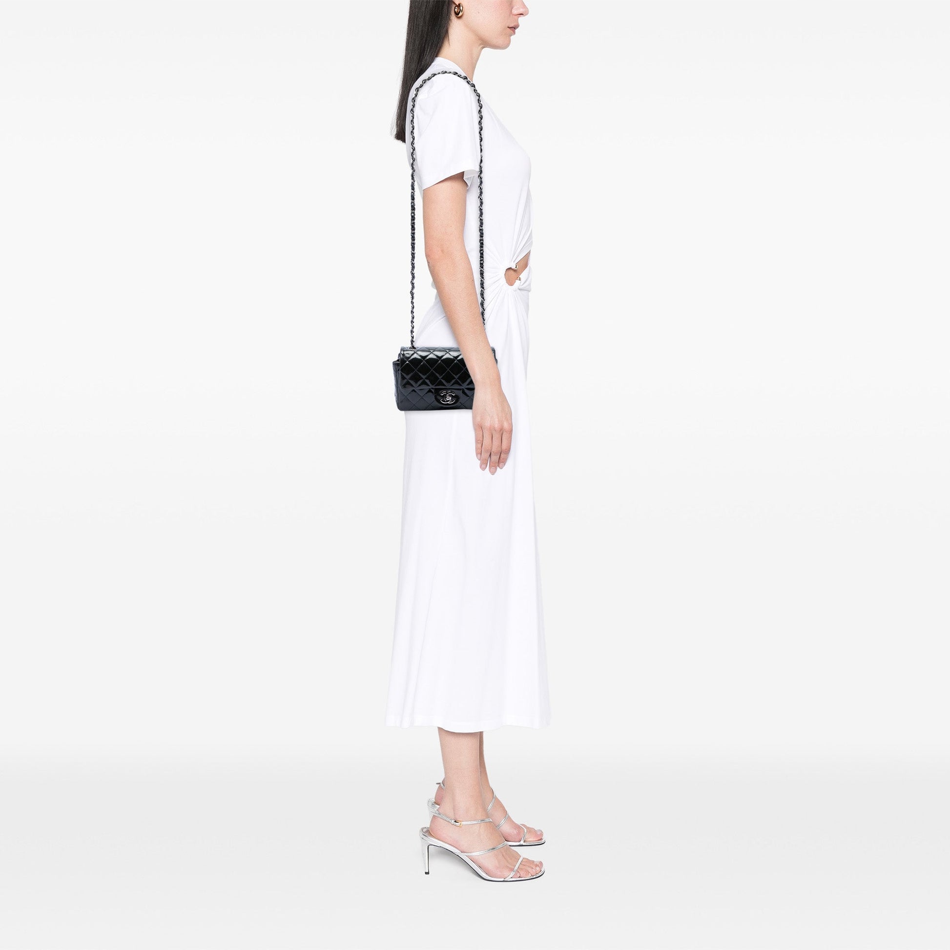 Chanel Mini Rectangular Classic Patent Single Flap