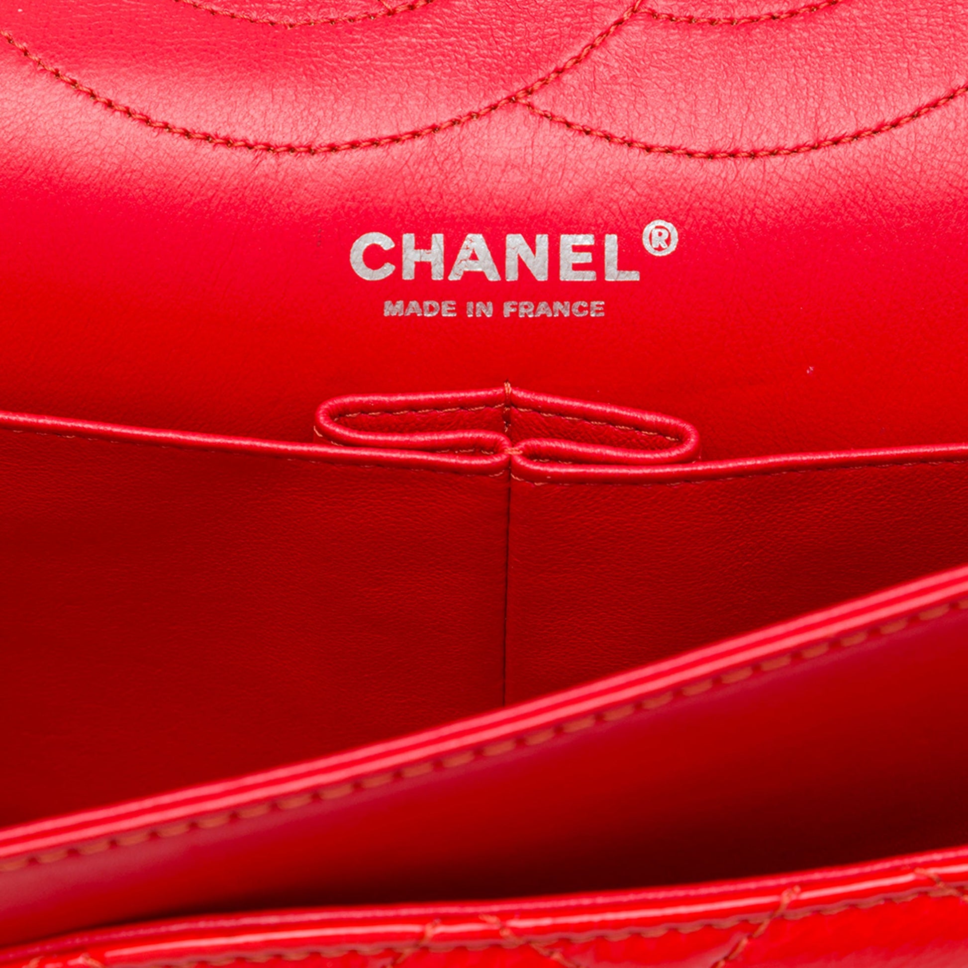 Chanel Quilted Crinkled Patent Reissue 2.55 Double Flap 227