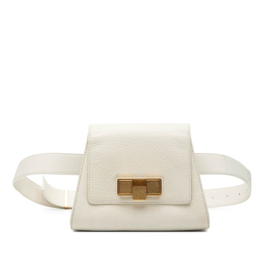 Bottega Veneta Leather Geometric Belt Bag