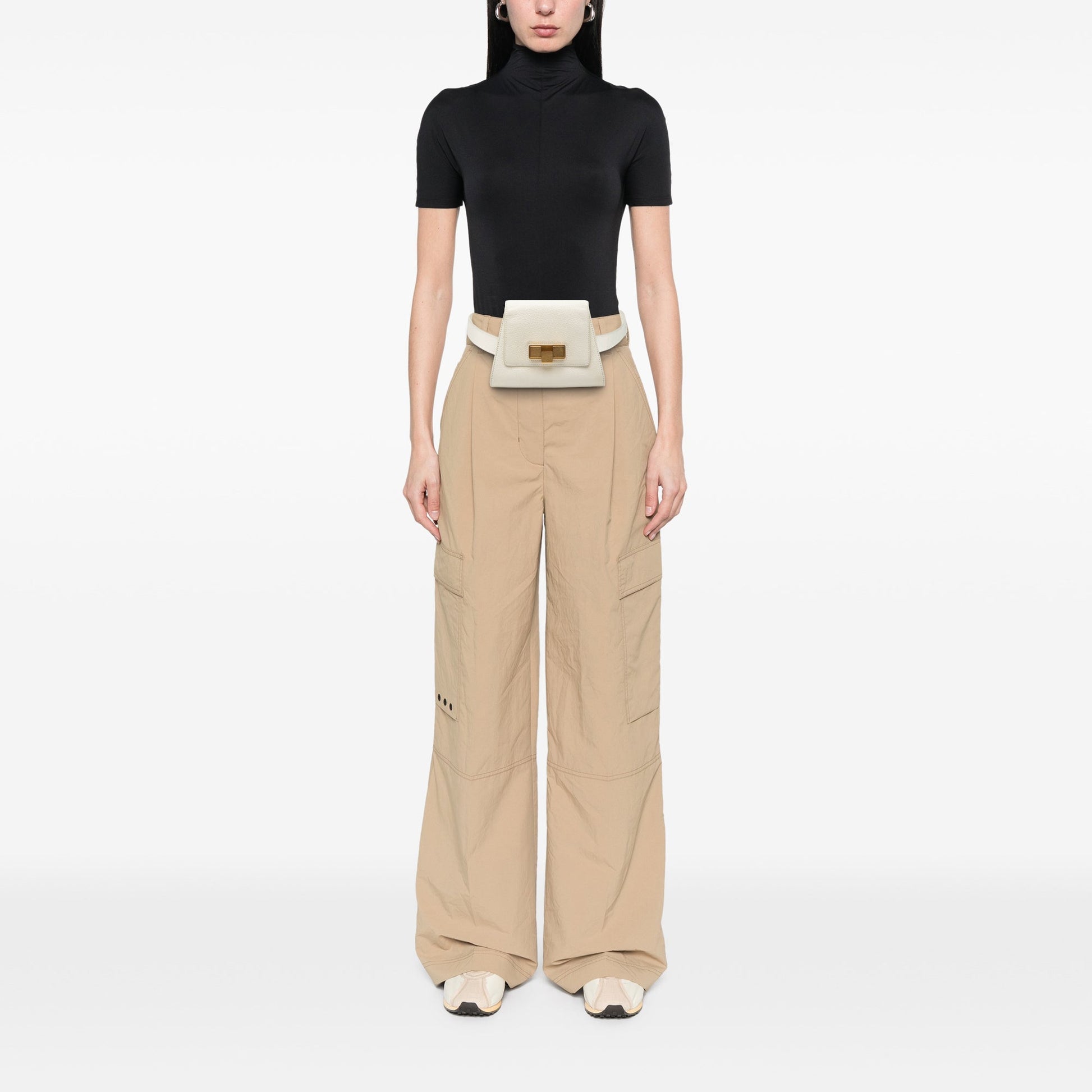 Bottega Veneta Leather Geometric Belt Bag