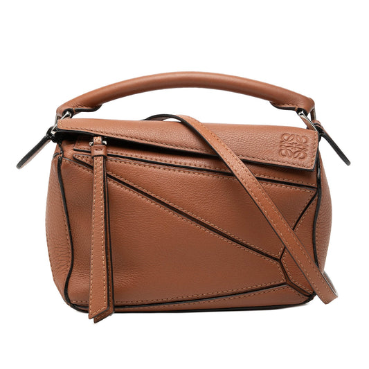 LOEWE Mini Calfskin Puzzle Satchel