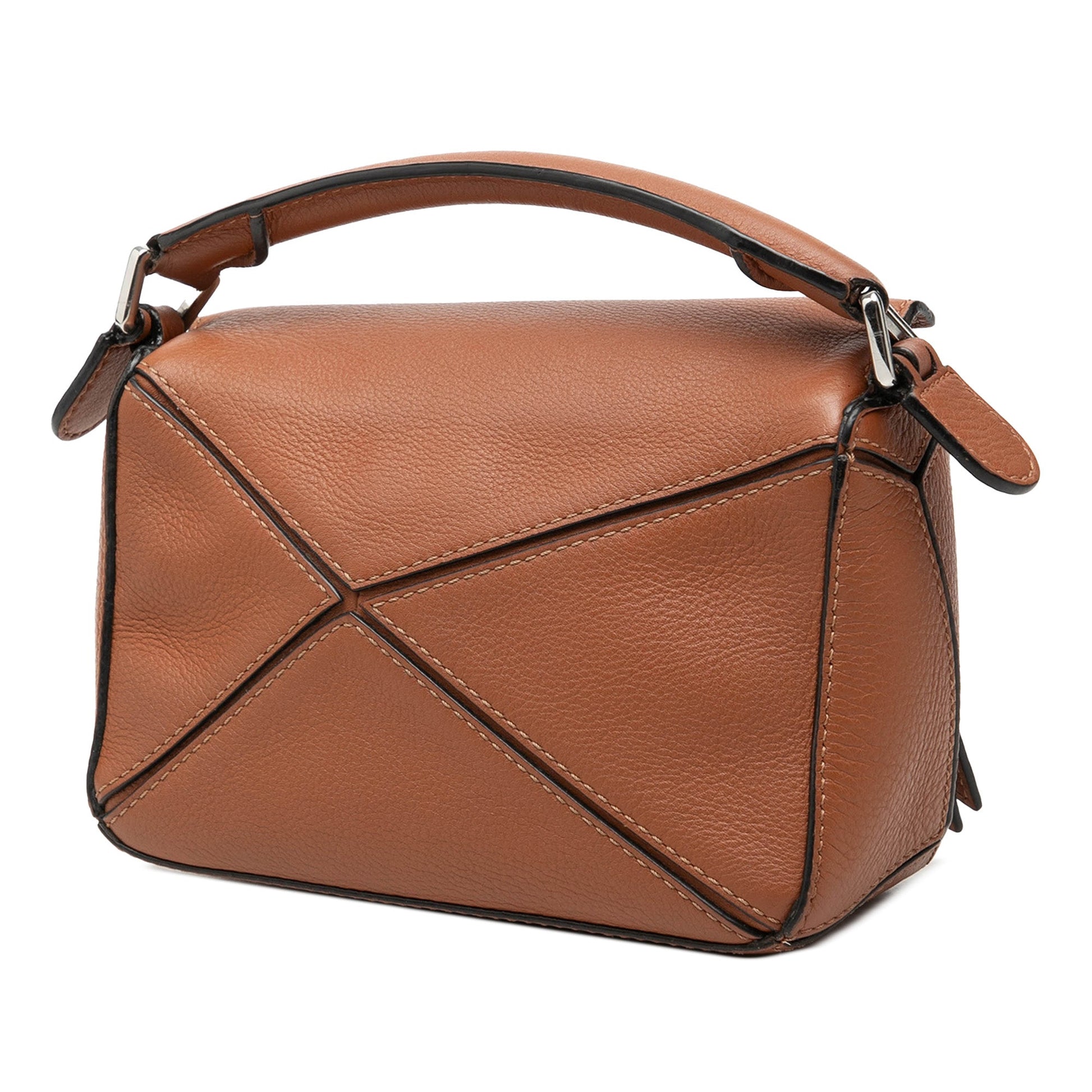 LOEWE Mini Calfskin Puzzle Satchel