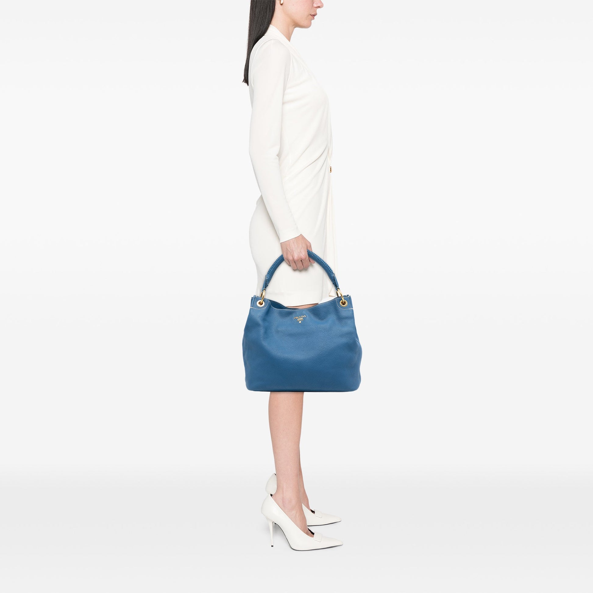Prada Vitello Daino Hobo