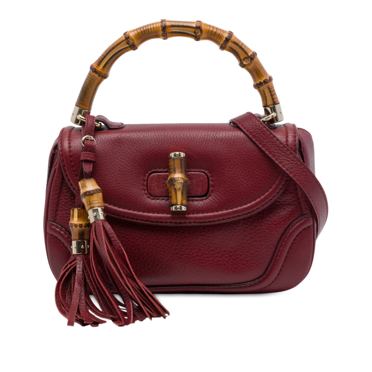 Gucci Medium Calfskin New Bamboo Satchel