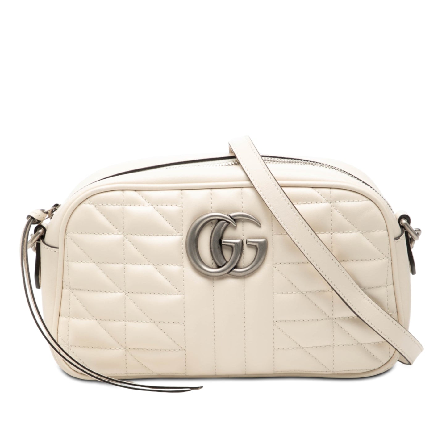 Gucci Small GG Marmont Matelasse Leather Aria Crossbody