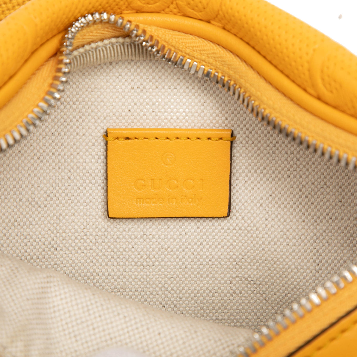 Gucci GG Embossed Perforated Calfskin Belt Bag