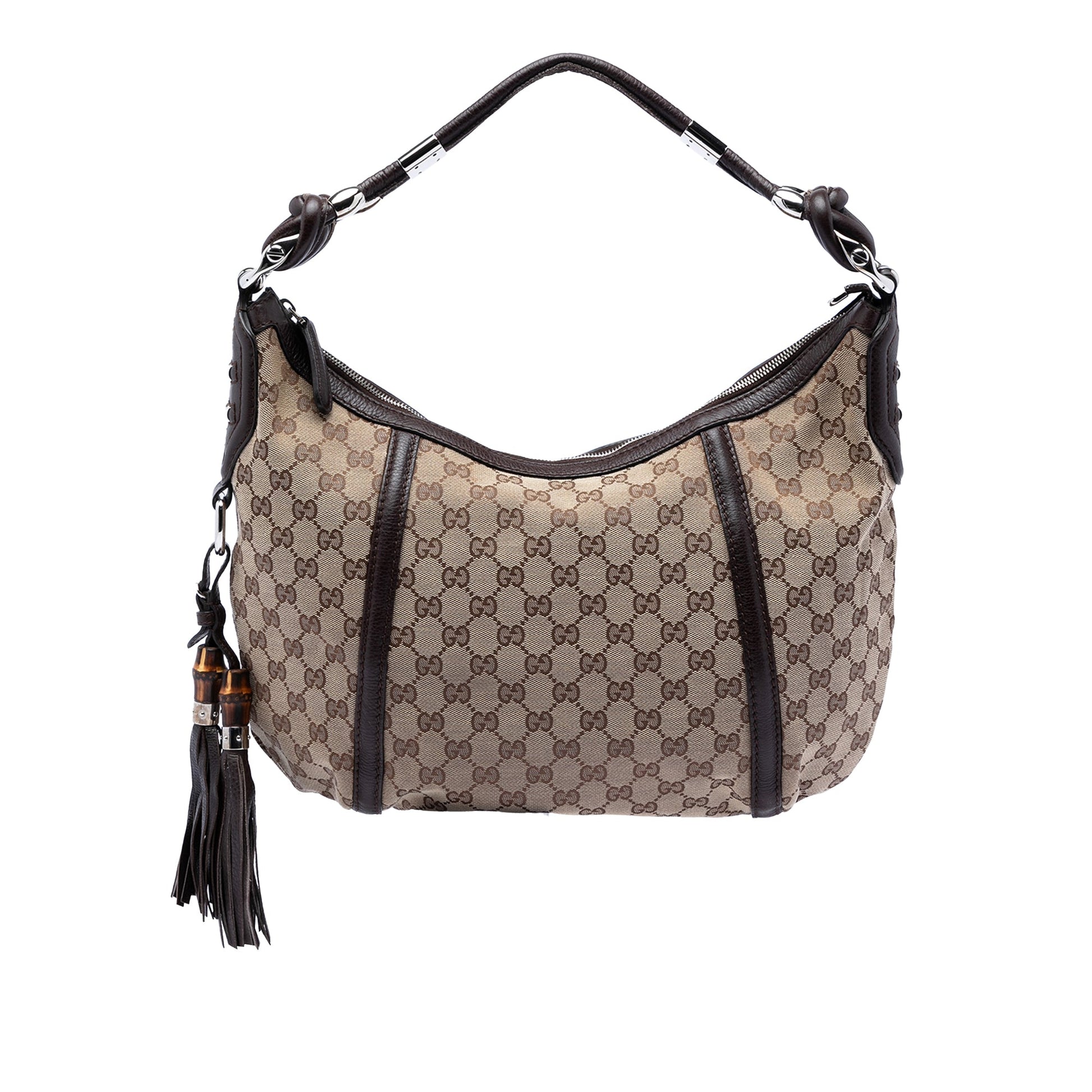 Gucci GG Canvas Techno Horsebit Hobo
