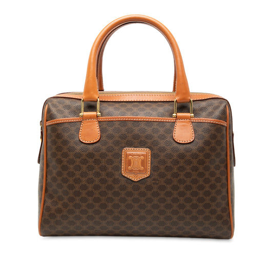 Celine Macadam Coated Canvas Handbag