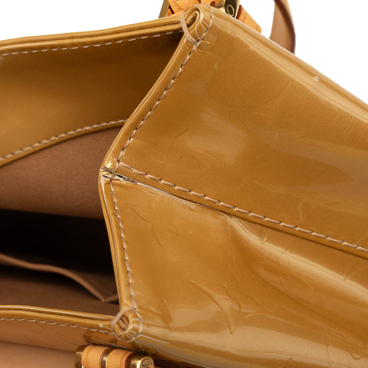 Louis Vuitton Monogram Vernis Biscayne Bay GM — Beige