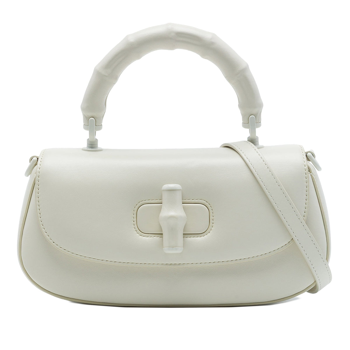 Gucci Small Calfskin Bamboo Diva Top Handle Bag