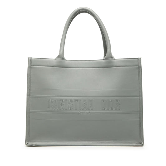 Dior Medium Embossed Leather Book Tote
