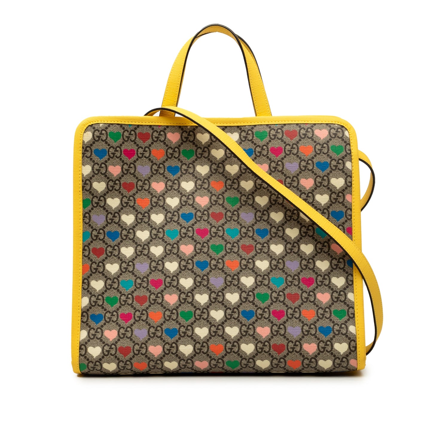 Gucci Childrens GG Supreme Heart Satchel