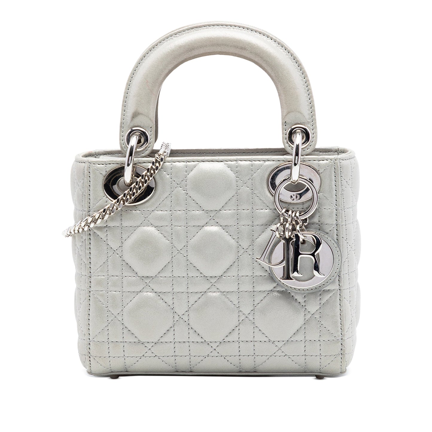 Dior Mini Iridescent Lambskin Cannage Lady Dior
