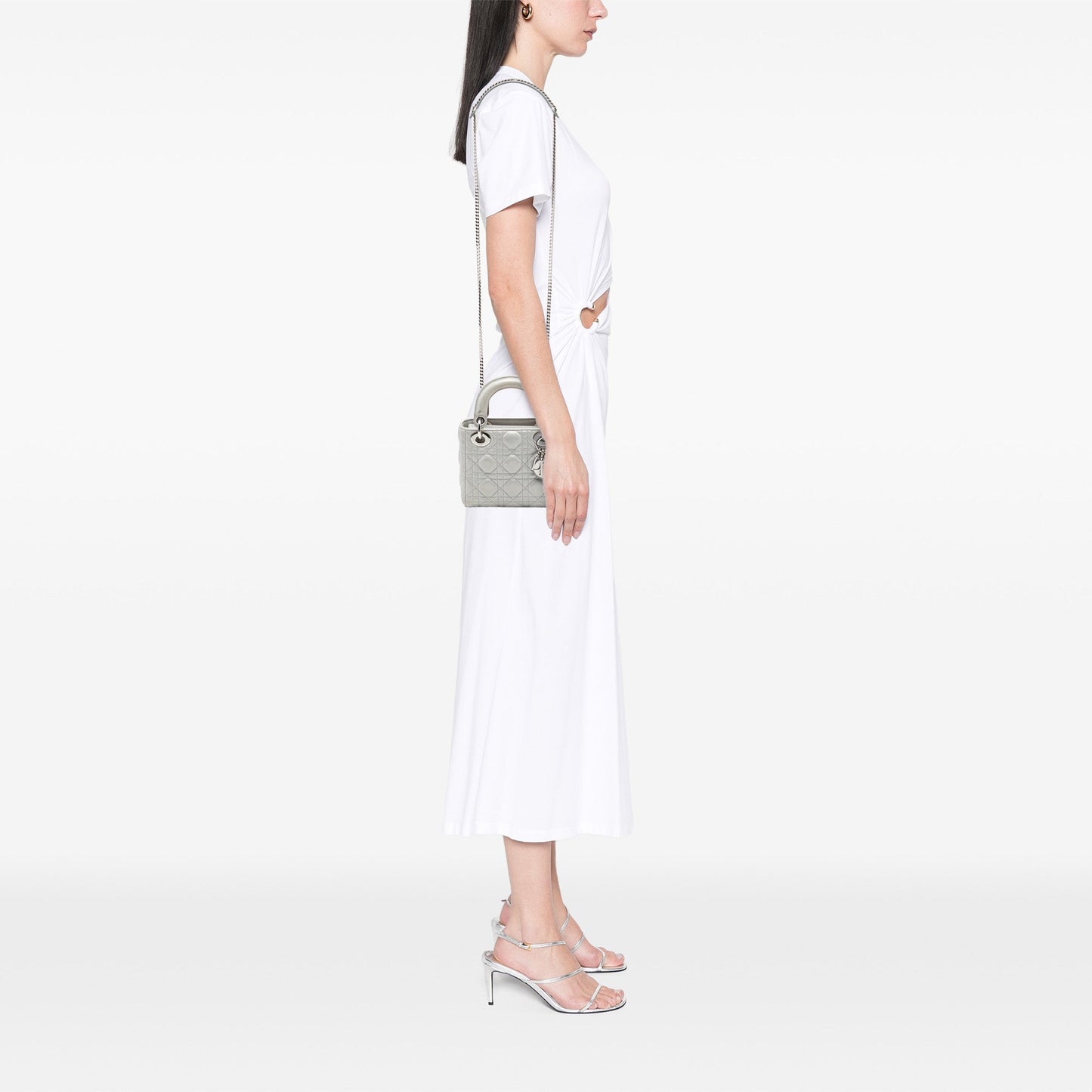 Dior Mini Iridescent Lambskin Cannage Lady Dior