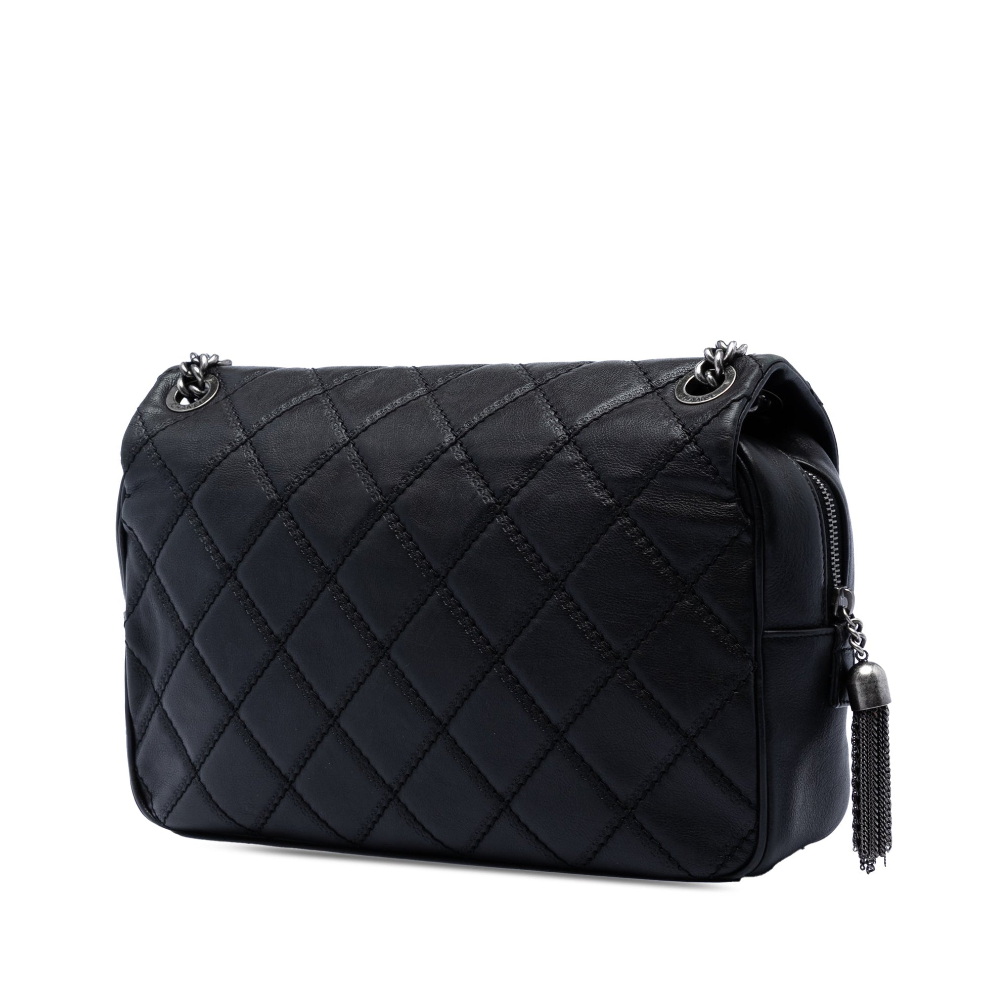 Chanel Paris Edinburgh Jumbo Quilted Calfskin Coco Sporran Flap