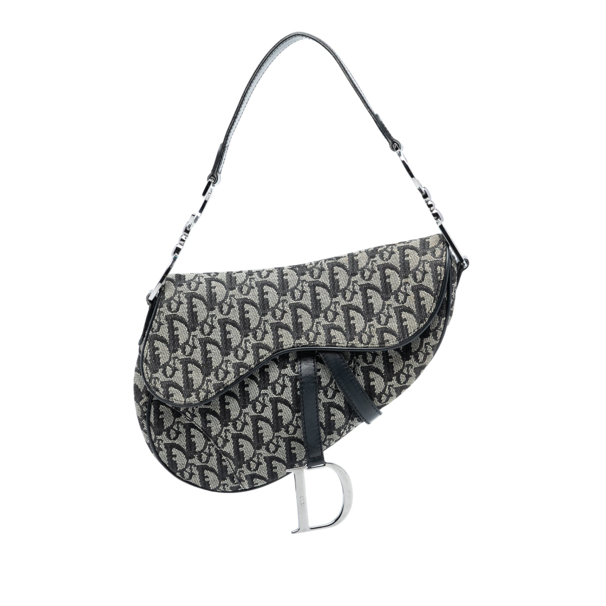 Dior Diorissimo Canvas Saddle Bag