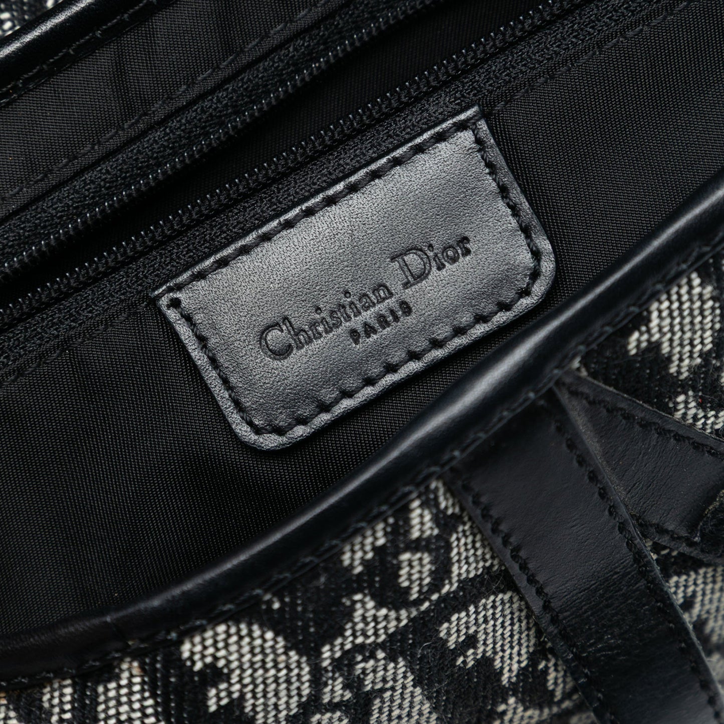 Dior Diorissimo Canvas Saddle Bag