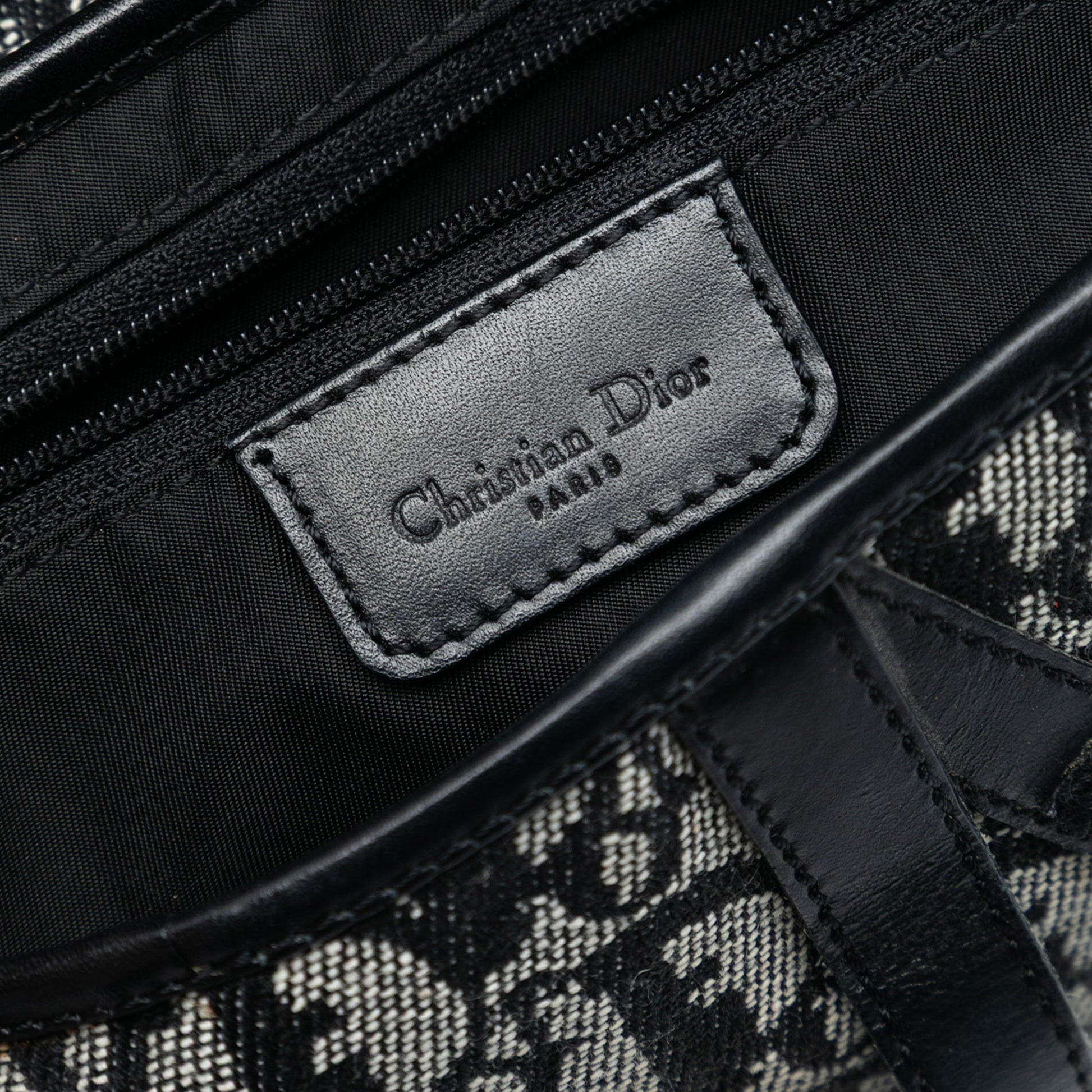 Dior Diorissimo Canvas Saddle Bag