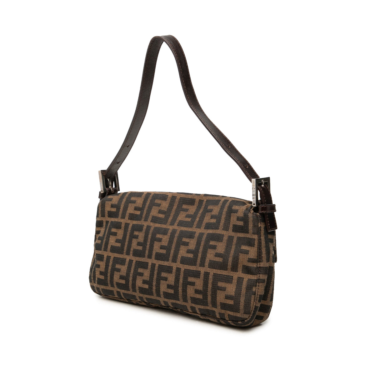 Fendi Zucca Canvas Baguette — Brown
