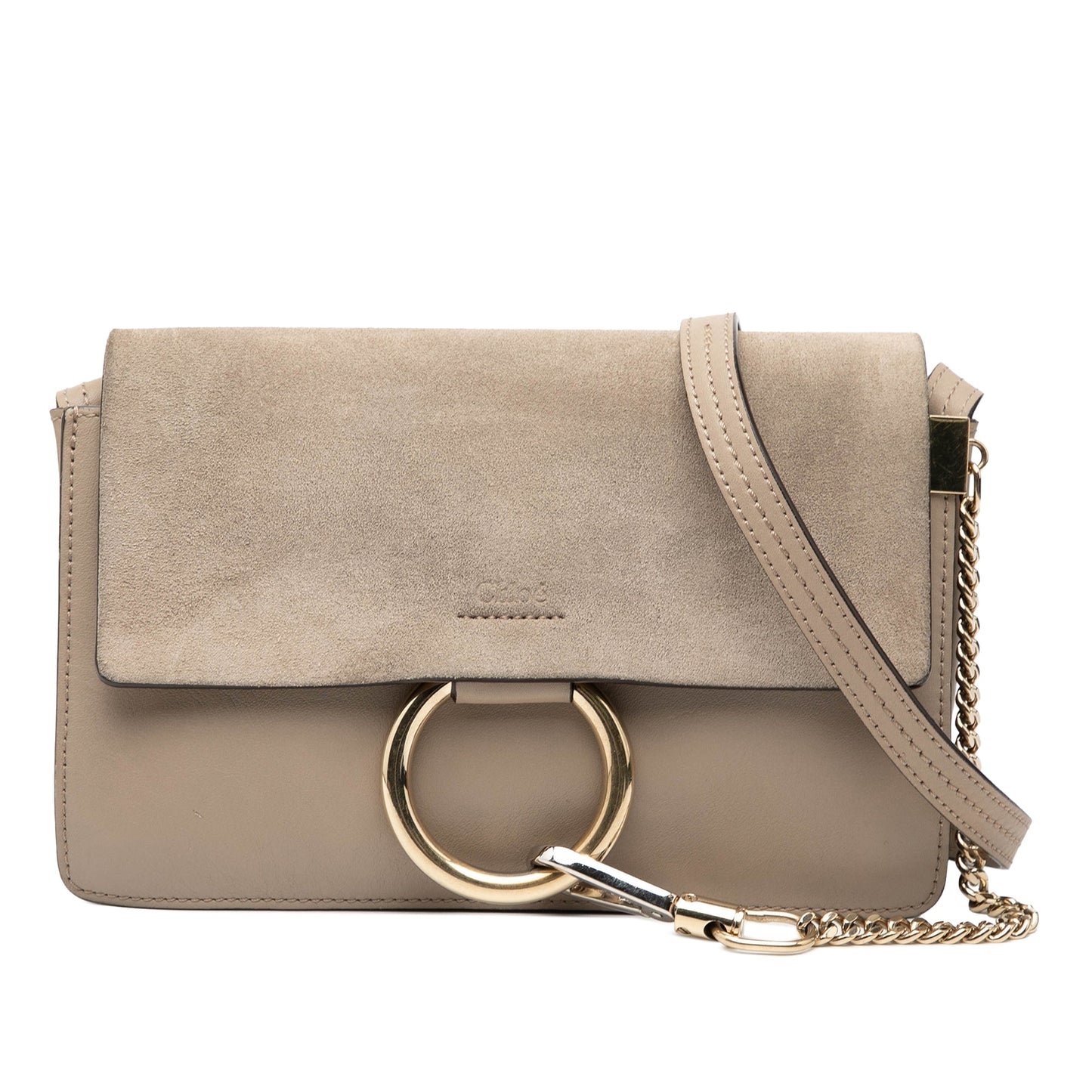 Chloé Small Suede and Calfskin Faye Crossbody