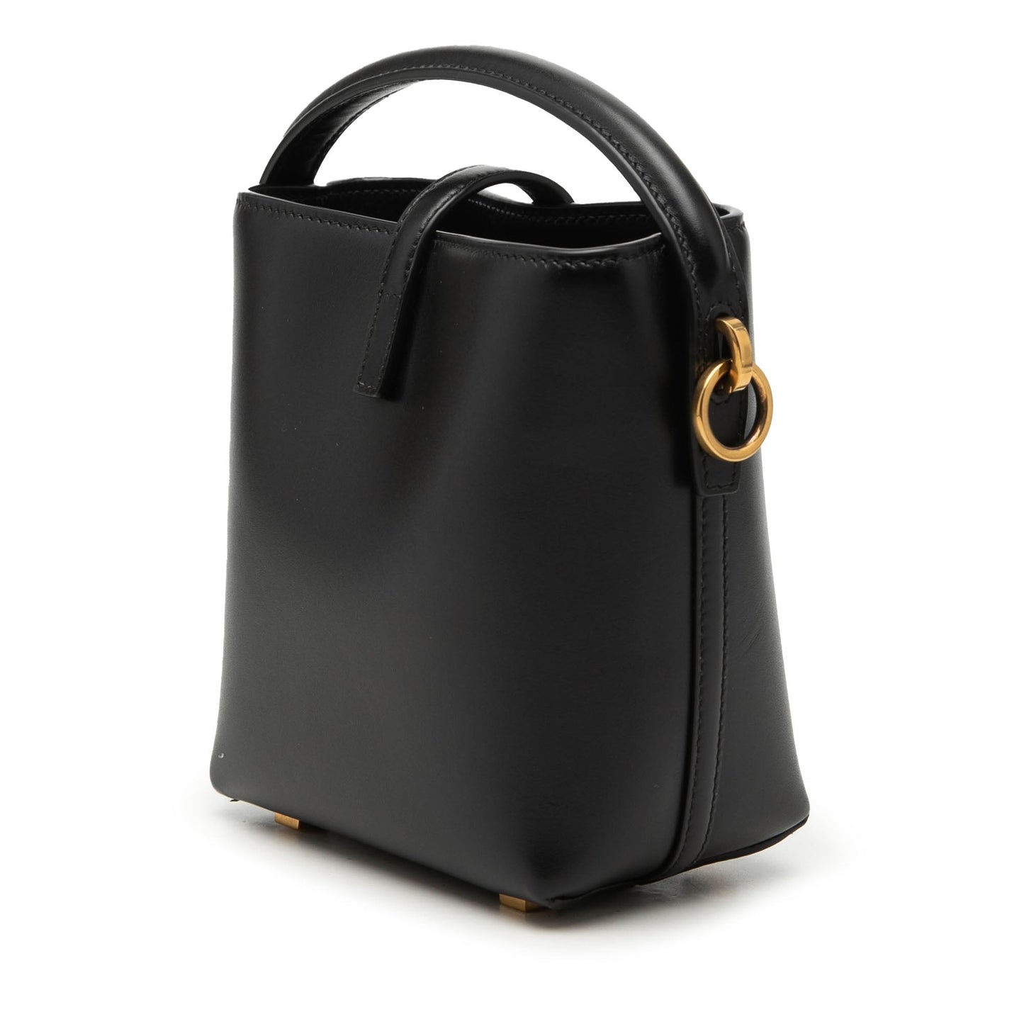 Saint Laurent Mini Shiny Calfskin Le 37 Bucket Bag