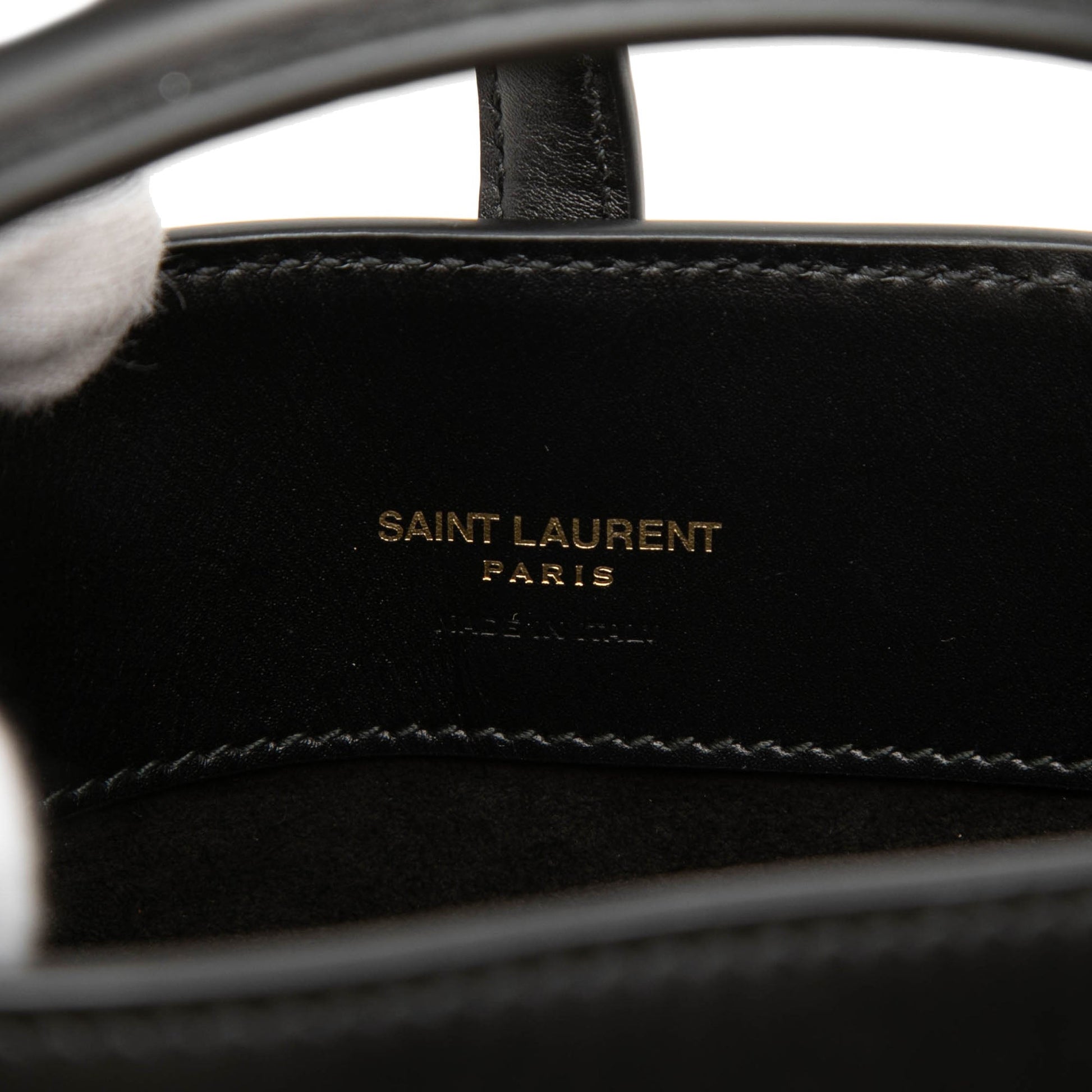 Saint Laurent Mini Shiny Calfskin Le 37 Bucket Bag